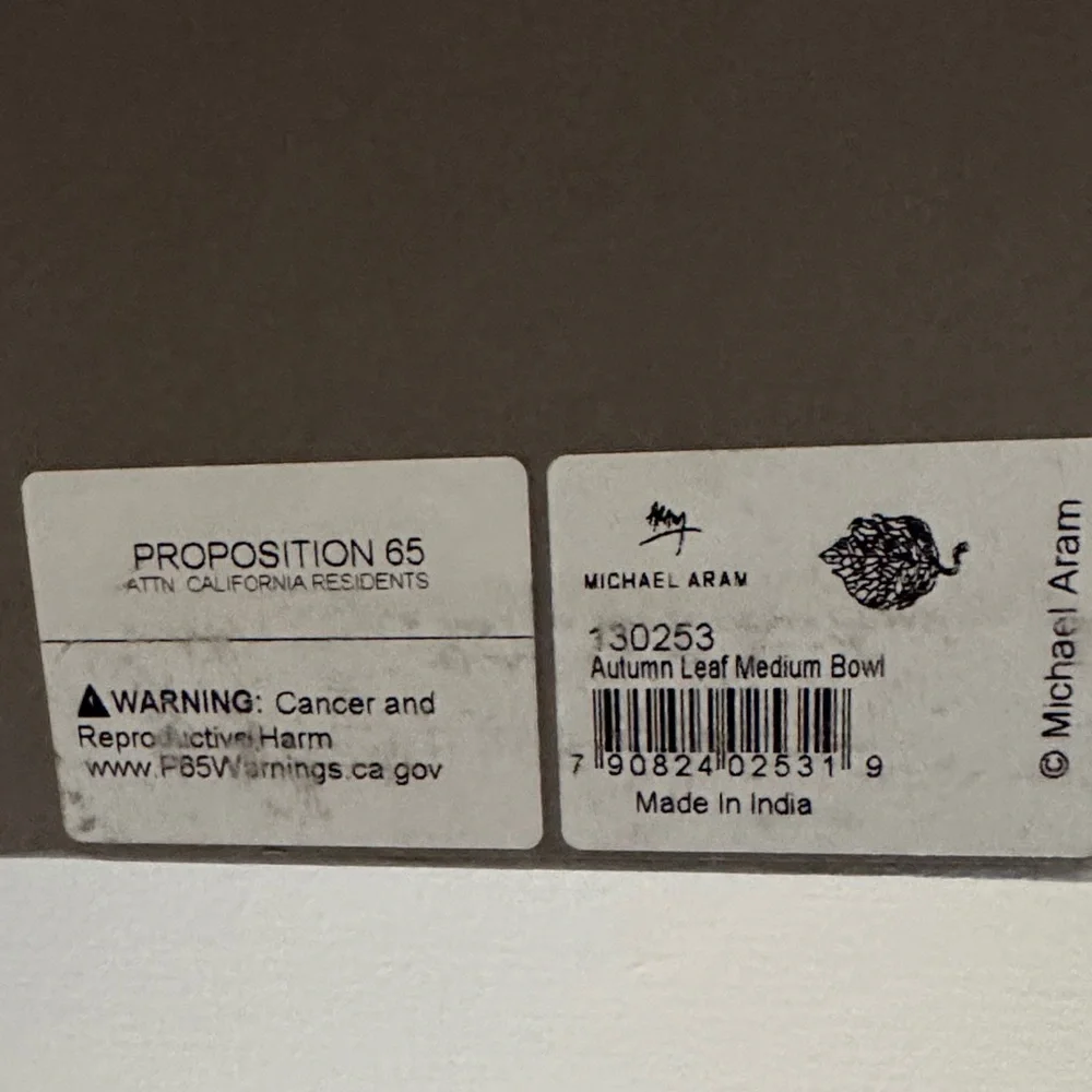 Michael Aram Autumn Leaf Design Vase - Picture 10 of 10